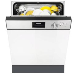 Zanussi ZDI22001XA Semi Integrated A+ Rated 13 Place Full-Size Dishwasher in Stainless Steel